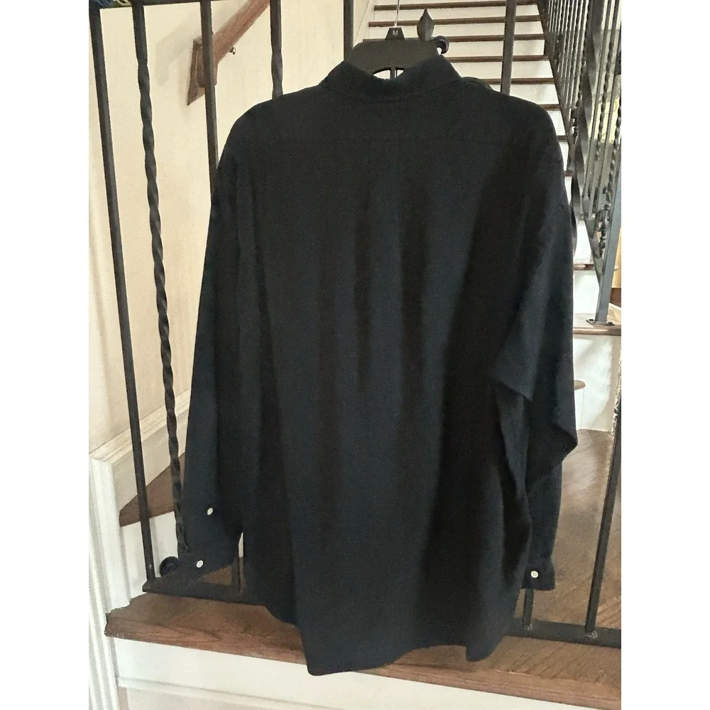 Men's Size XXL Ralph Lauren Polo Blake Shirt Black Logo-Red